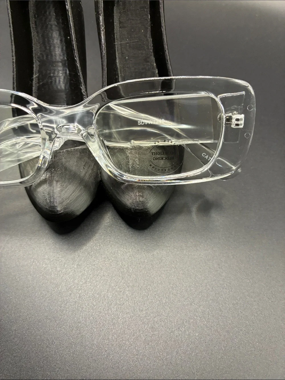 Clear Rectangle Women’s Fashion Eyeglasses - Transparent Frame